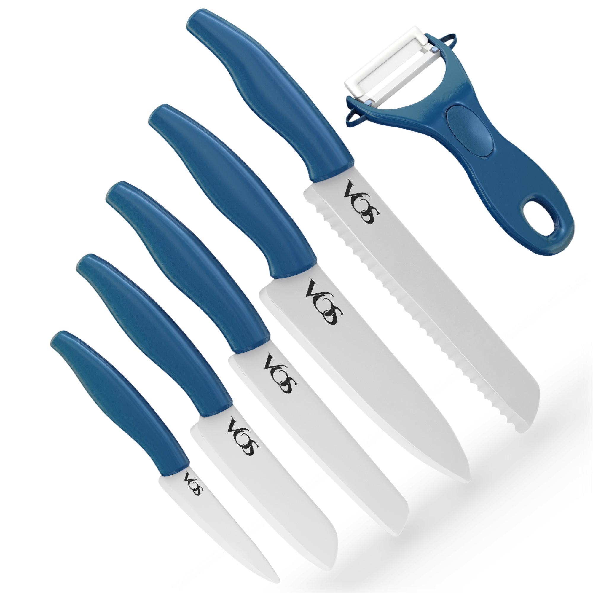 5 Inch Ceramic Kitchen Knife - Blue – Rocknife