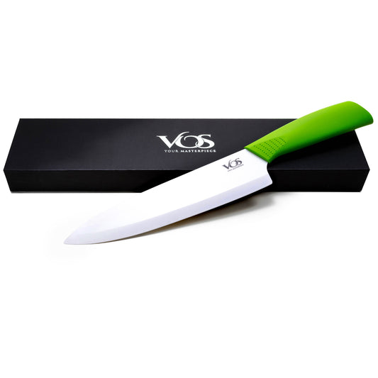 Vos Ceramic Knife Set with Covers 2 Pcs - 5 Santoku Knife, 3 Paring —  CHIMIYA